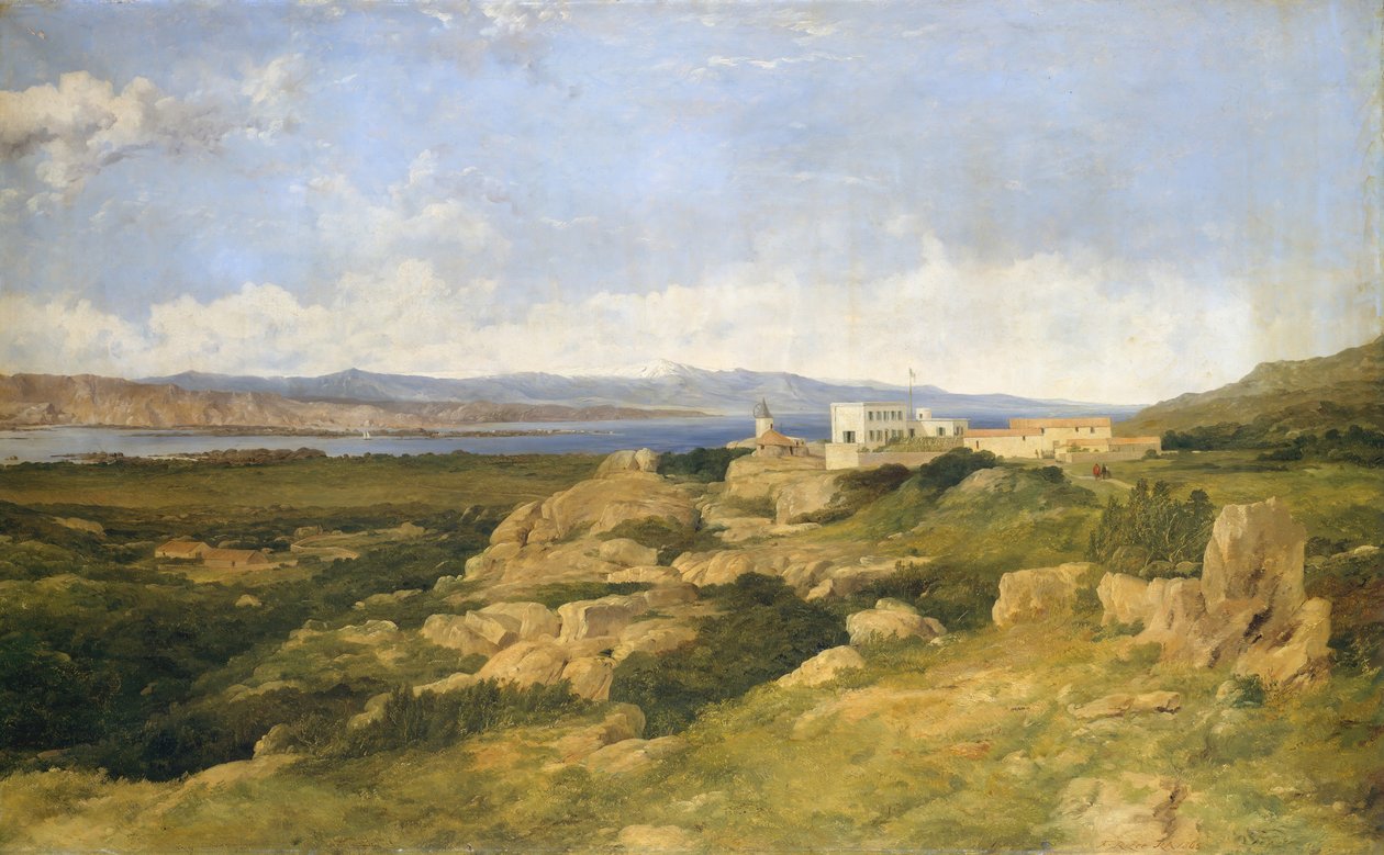 Residentie van generaal Garibaldi in Caprera door Frederick Richard Lee