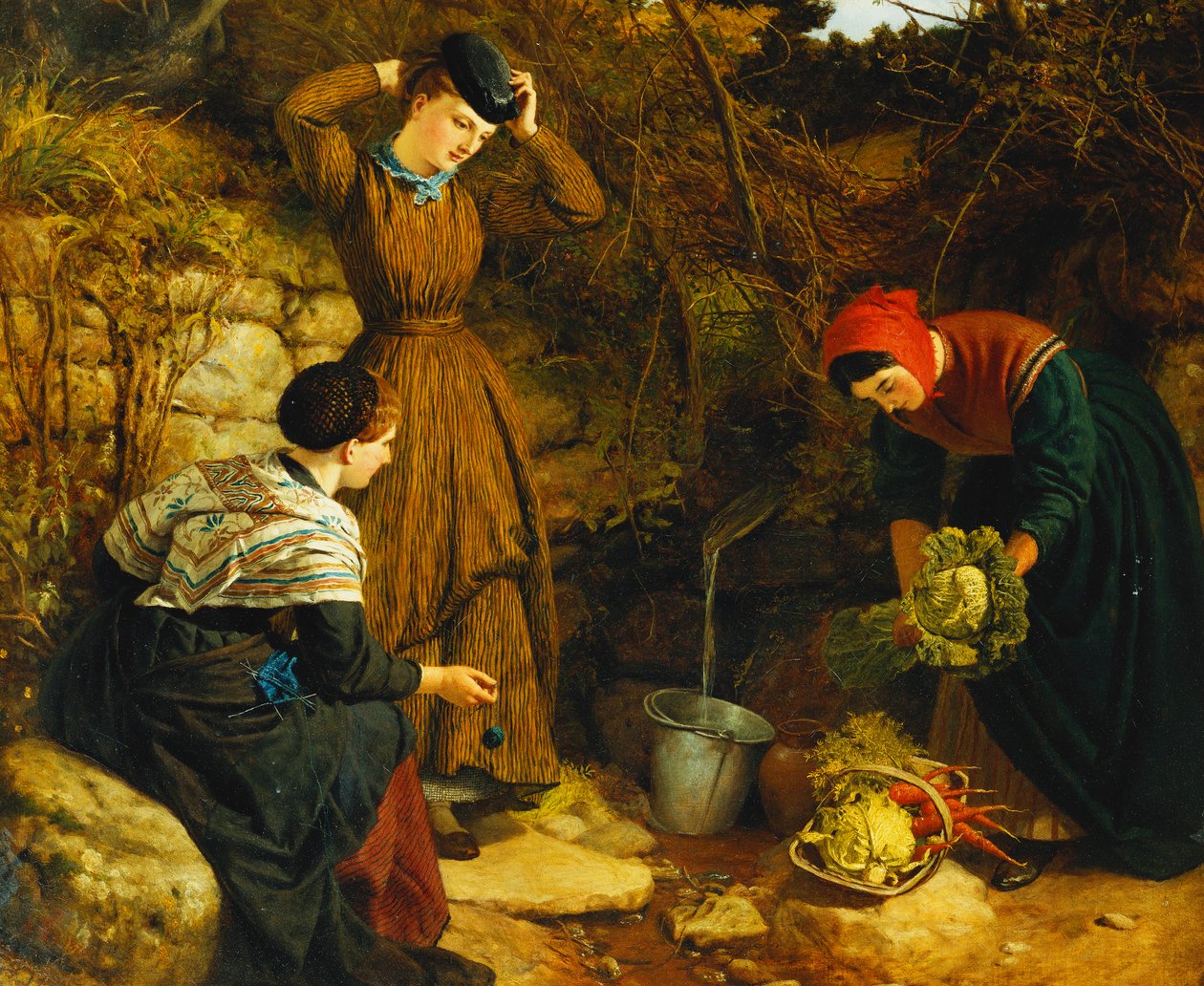 Bij de bron, 1870 door Frederick Richard Pickersgill