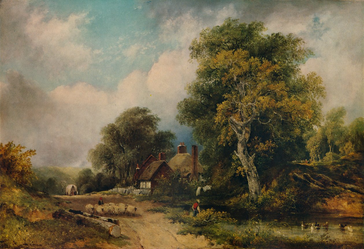 Landschap, 1839, 1938 door Frederick W Watts