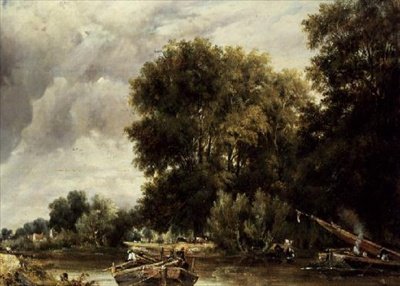 Rivierlandschap door Frederick Waters Watts