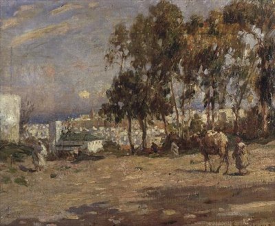 Nadering van de Stad door Frederick William Jackson