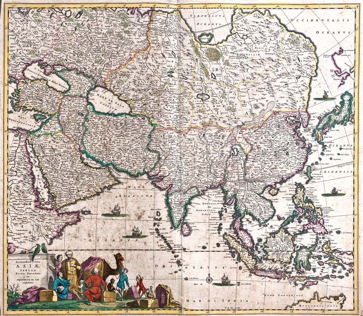 Azië door Frederick de Wit
