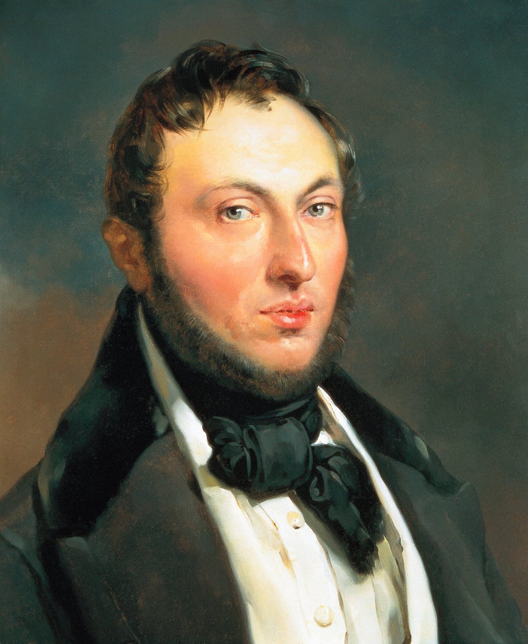 Adrien Dauzats, schilderij door Federico Madrazo door Frederico de Madrazo