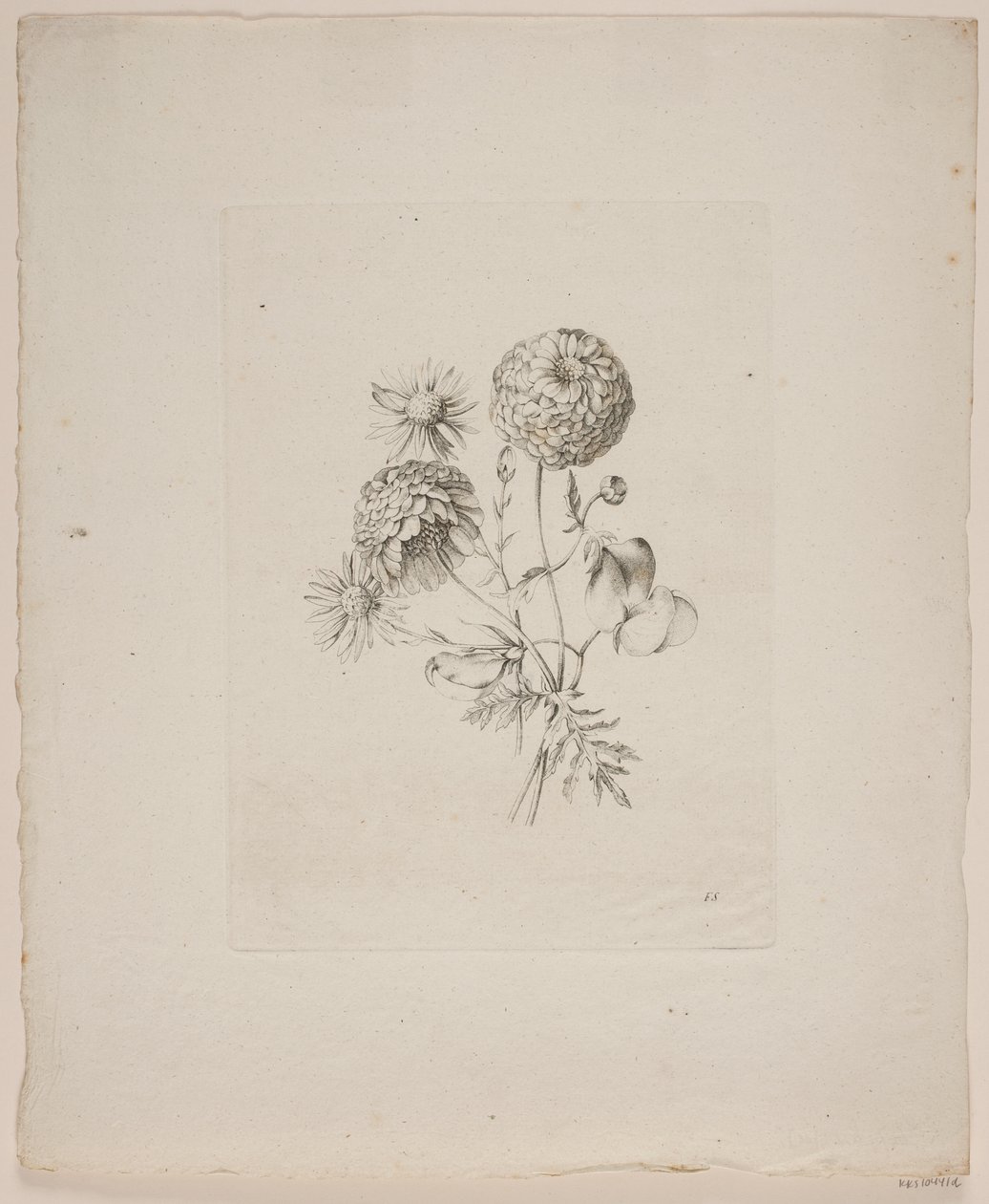 Bloemenmotief door Frederik Schepelern