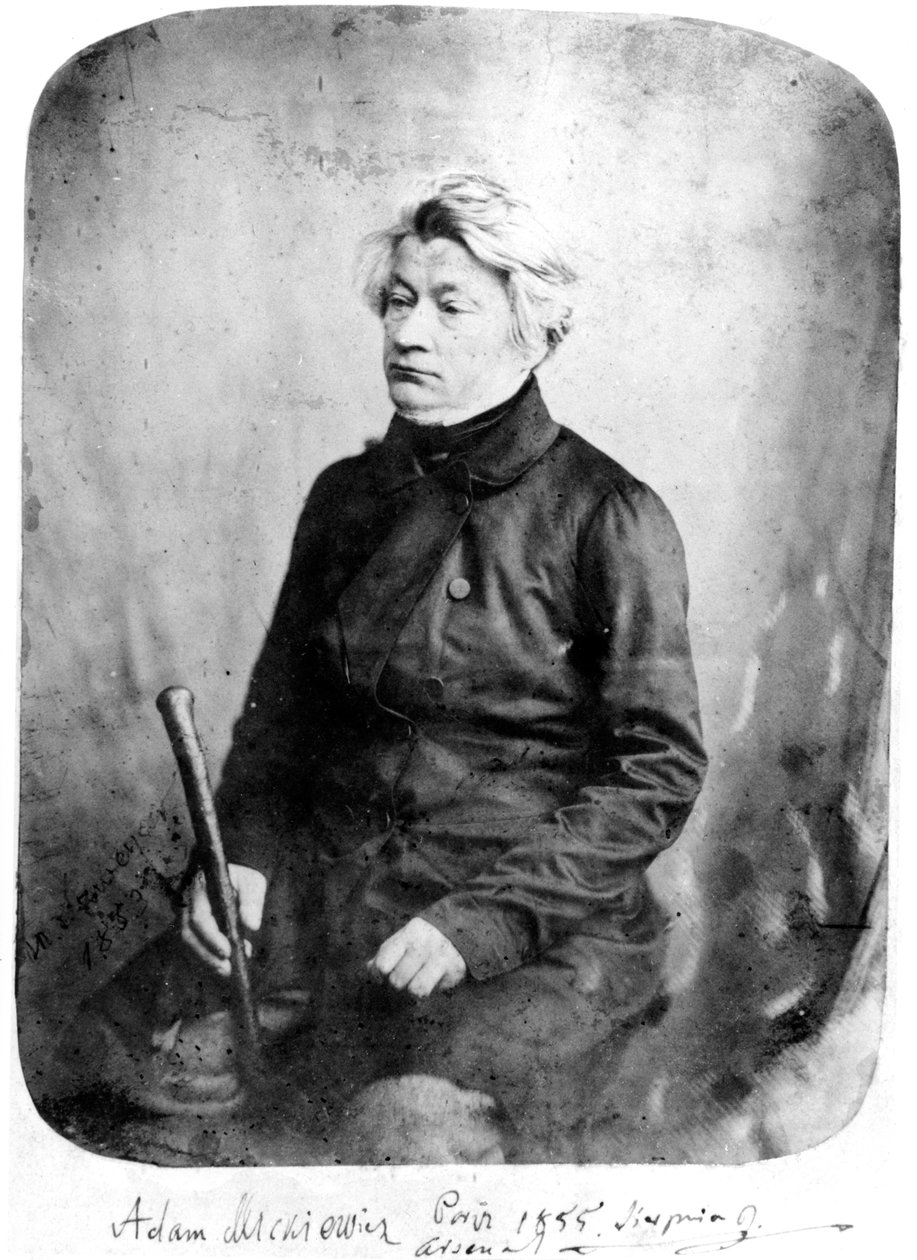 Adam Mickiewicz, 1855 door French Photographer