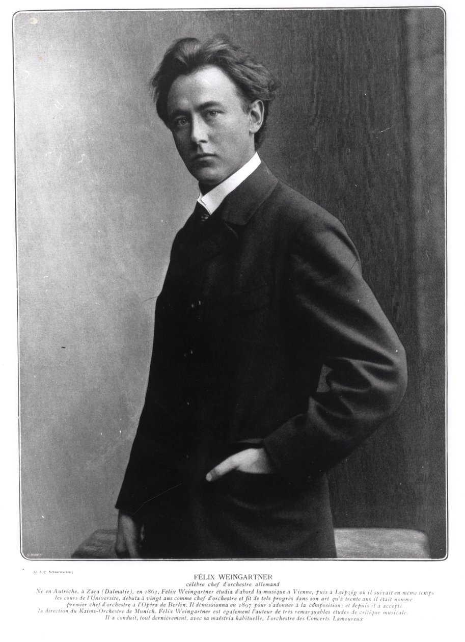 Felix Weingartner (1863-1942) 1903 door French Photographer