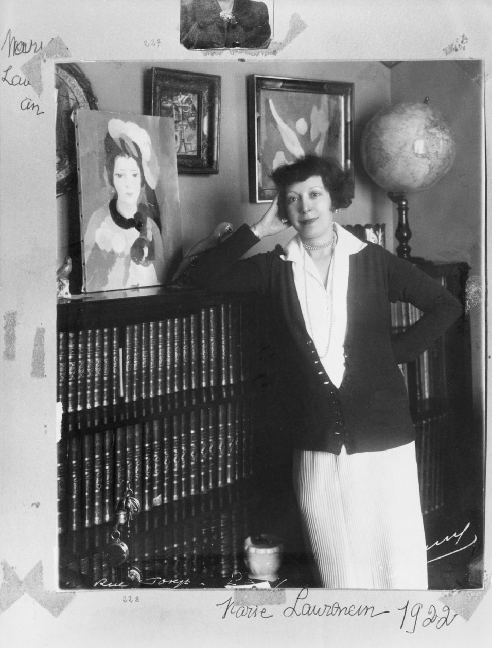 Marie Laurencin, uit het Marcel Jouhandeau Album door French Photographer
