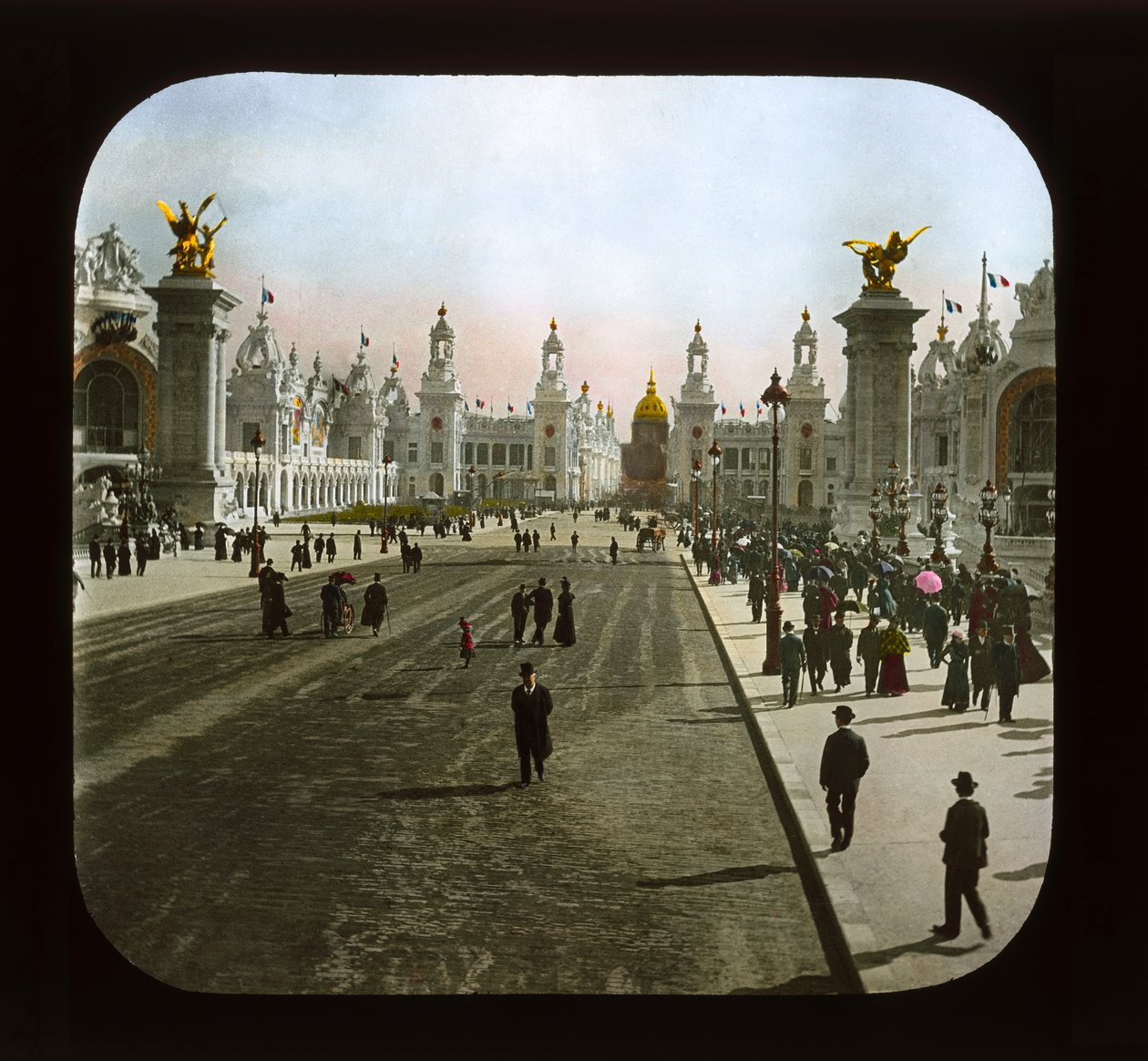 Parijs Expositie: Esplanade des Invalides, Parijs, 1900 door French Photographer