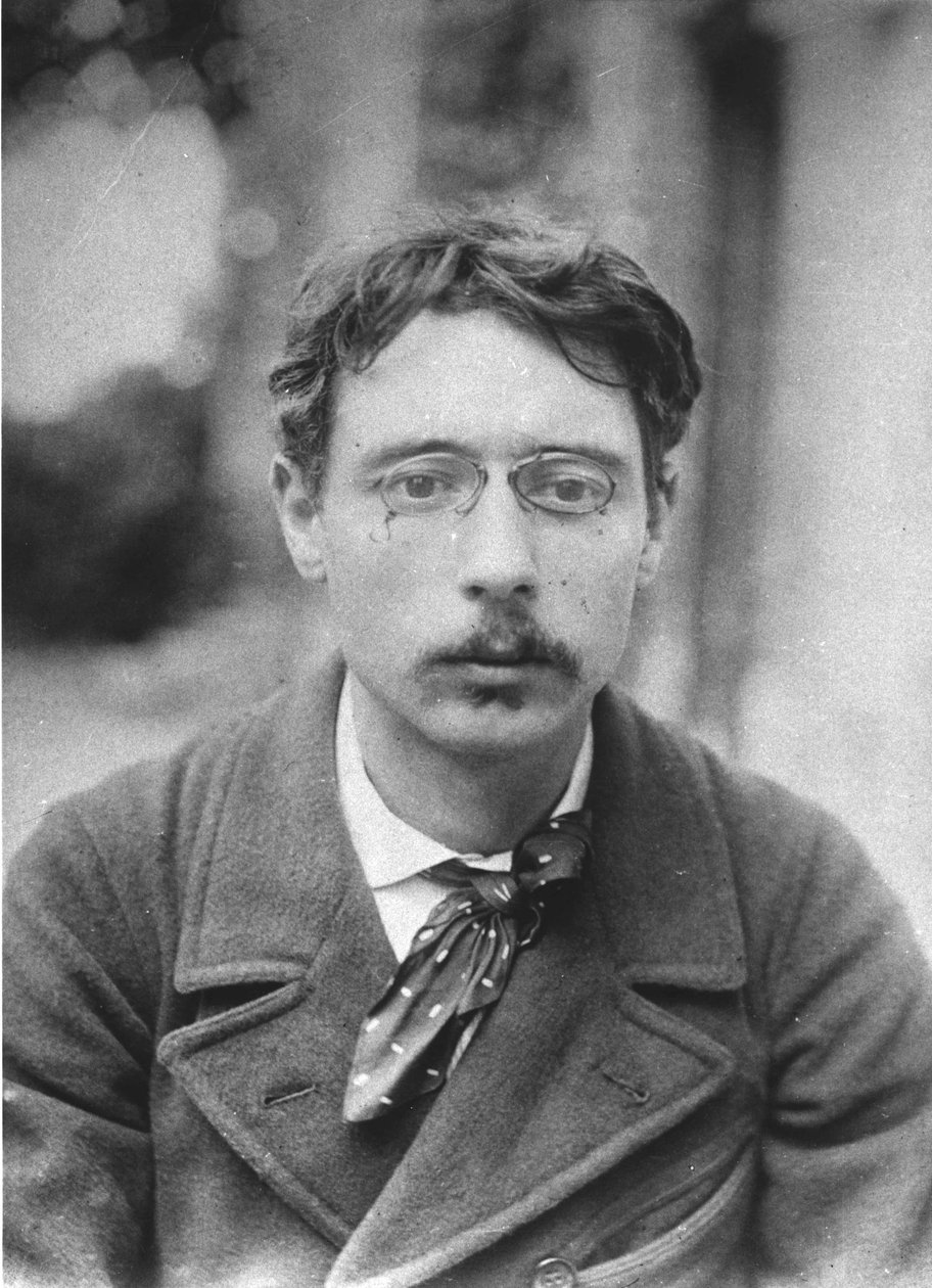 Pierre Bonnard (1867-1947) bij het Relais, het huis van de Natansons in Villeneuve sur Yonne door French Photographer