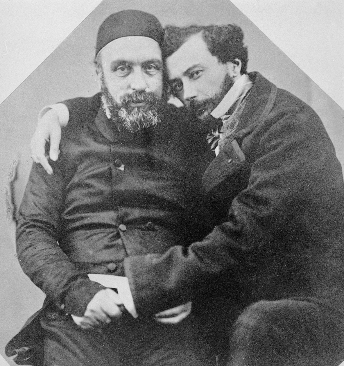 Portret van Charles Lambert-Bey (1804-64) en Maxime Du Camp (1822-94) door French Photographer