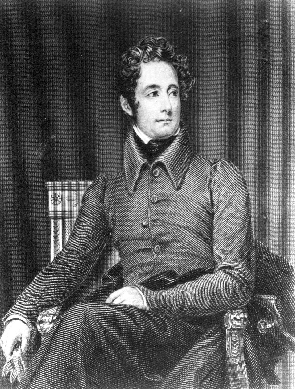 Alphonse de Lamartine door French School