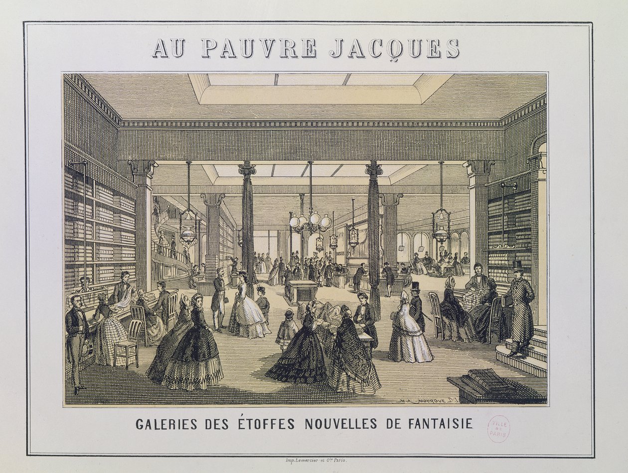 Au Pauvre Jacques: De Stoffenafdeling door French School