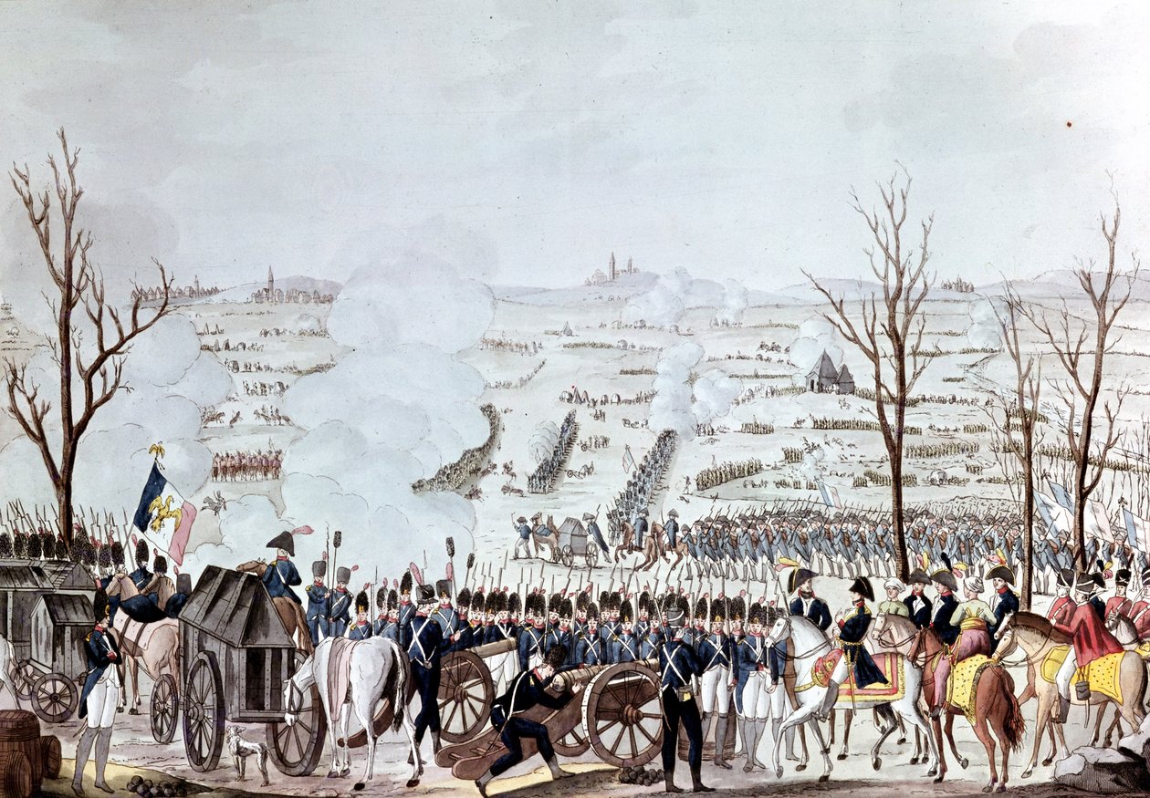 Slag bij Austerlitz, 2 december 1805 door French School