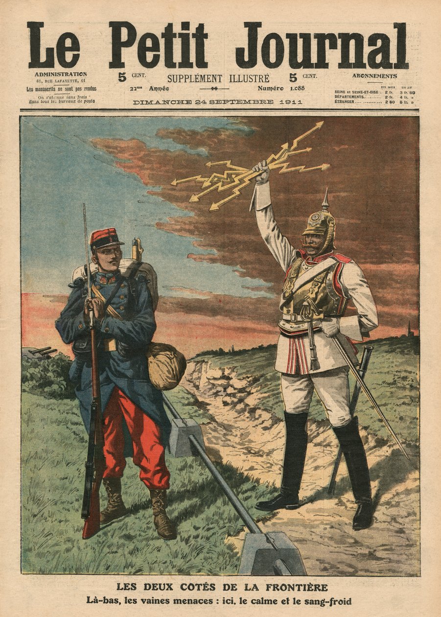 Beide Zijden van de Grens, voorpagina illustratie uit 