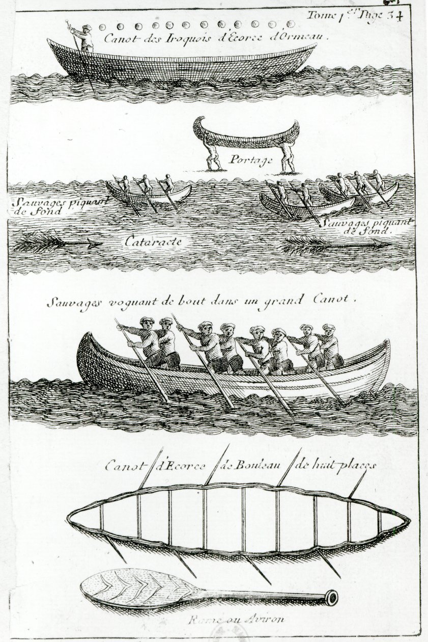 Kano van de Iroquois, uit 