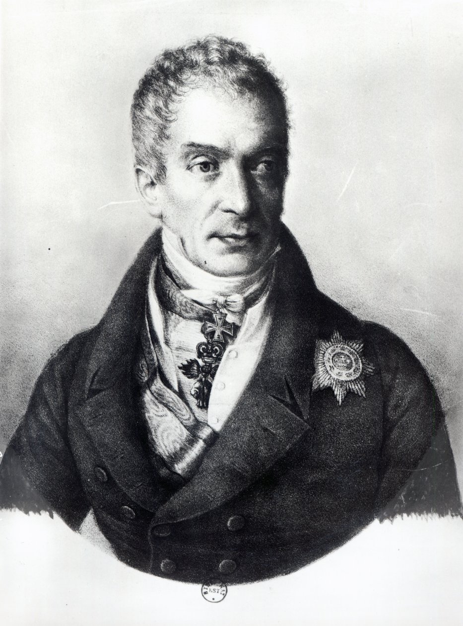 Klemens Wenzel Nepomuk Lothar (1773-1859) Prins van Metternich-Winneburg door French School