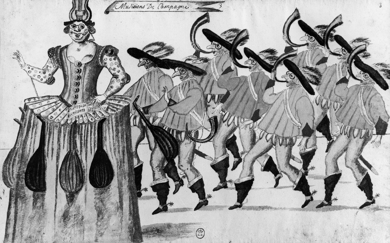 Les Fees des Forets de Saint Germain Gedanst in het Louvre, 11 februari 1625 door French School