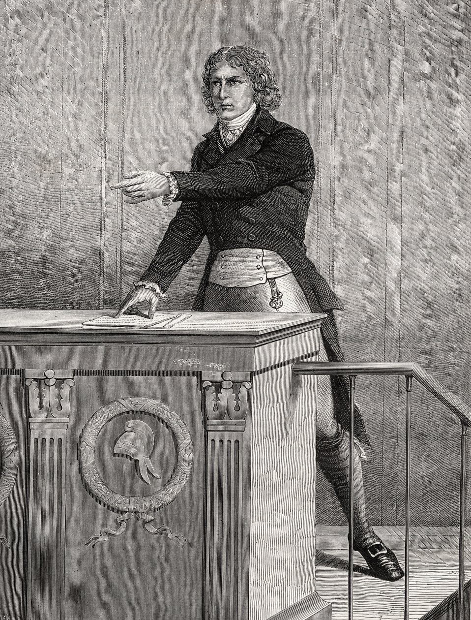 Louis Antoine de Saint Just (1767-94) door French School