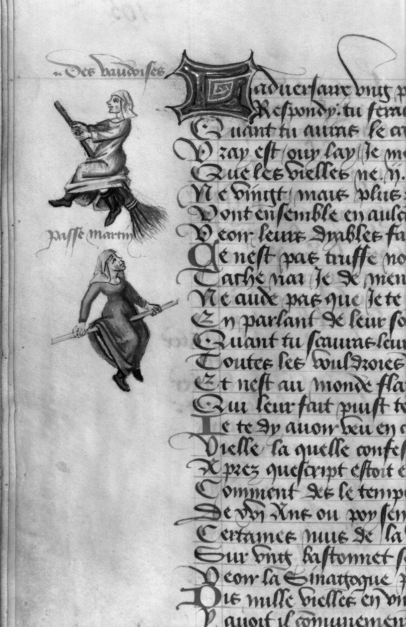 Ms Fr 12476 fol.105v Twee heksen uit 