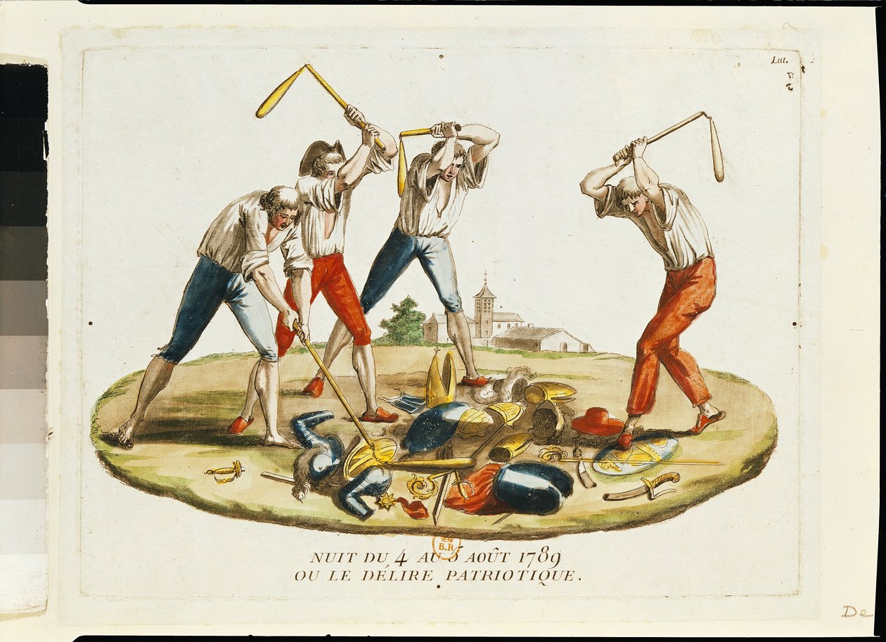 Nacht van 4 augustus 1789 of, de Patriottische Waanzin door French School