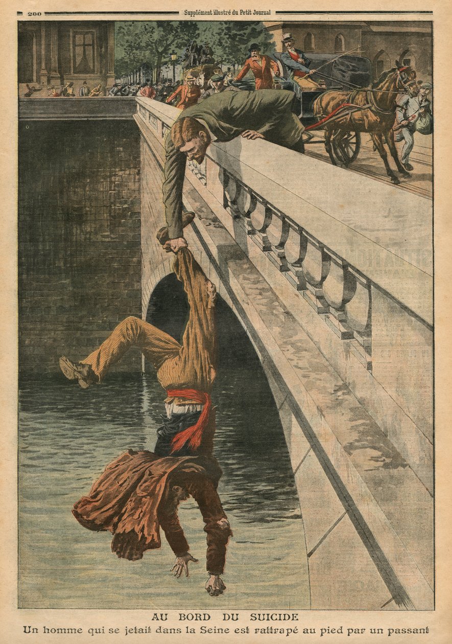 Op de Rand van Zelfmoord, illustratie uit 
