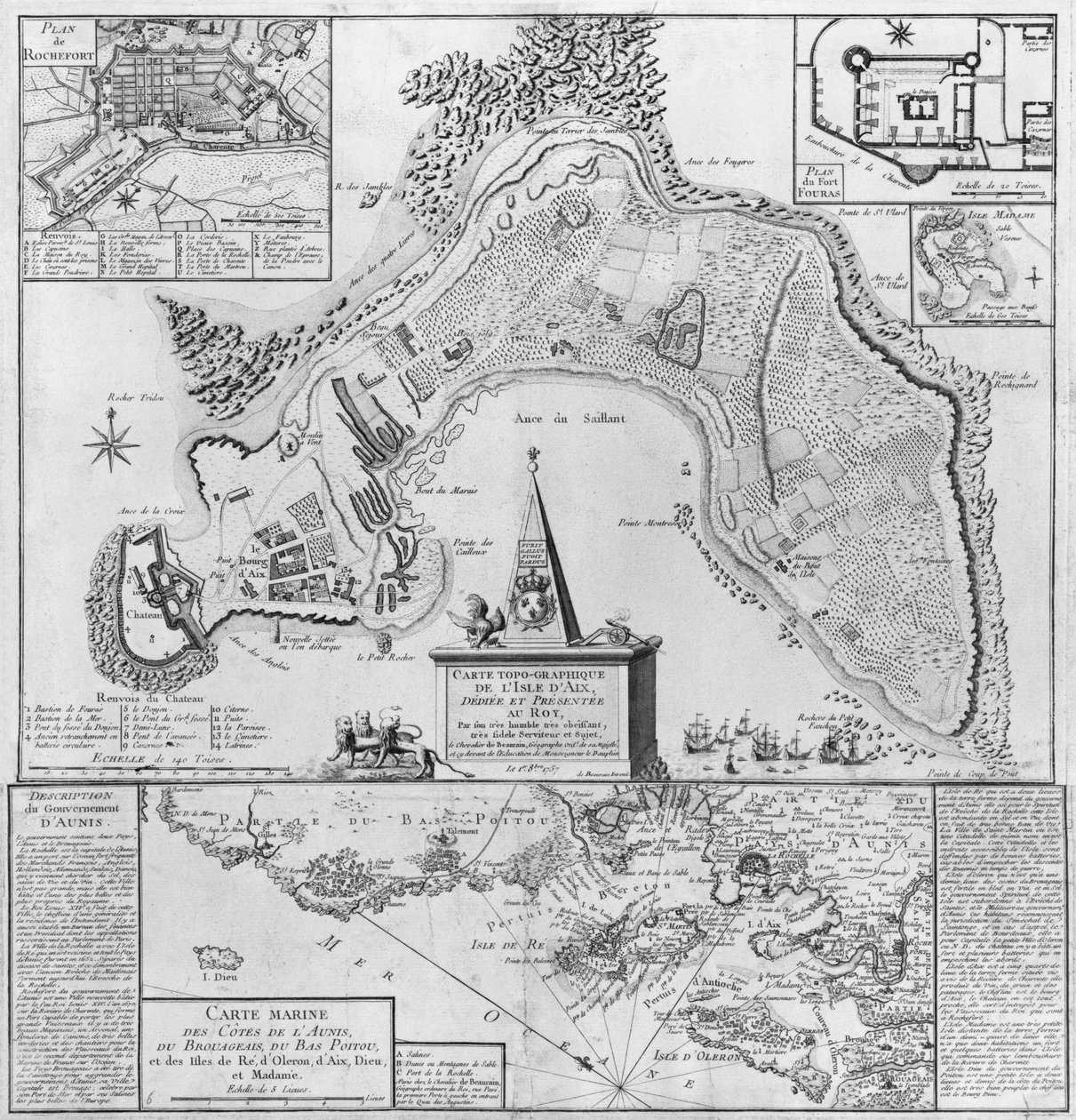 Plan van het Île d