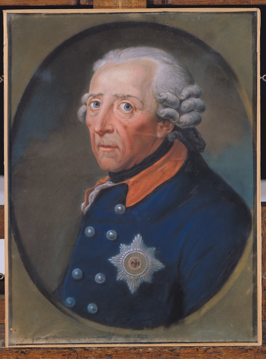 Portret van Frederik II (1712-86) de Grote door French School