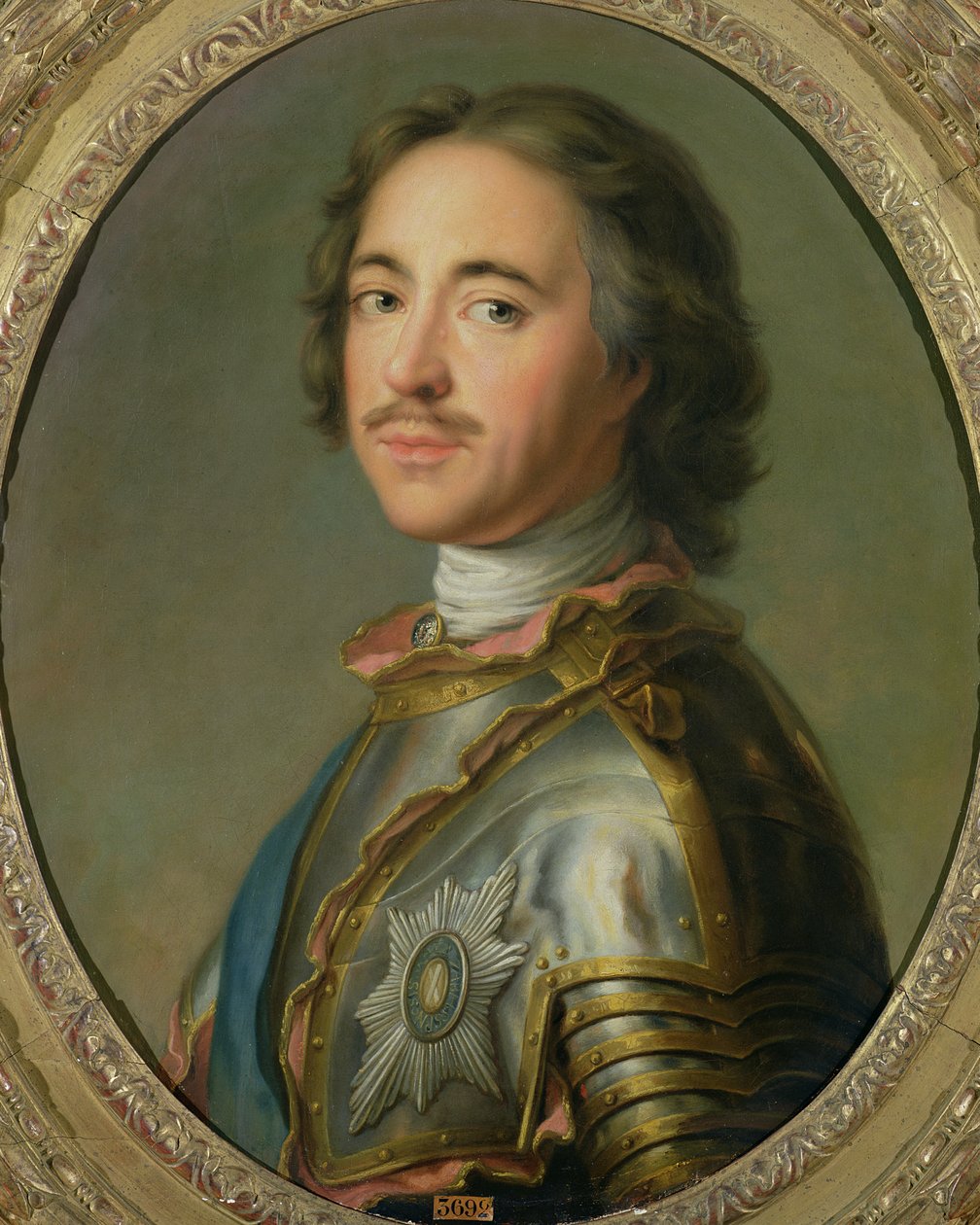 Portret van Peter de Grote (1672-1725) door French School