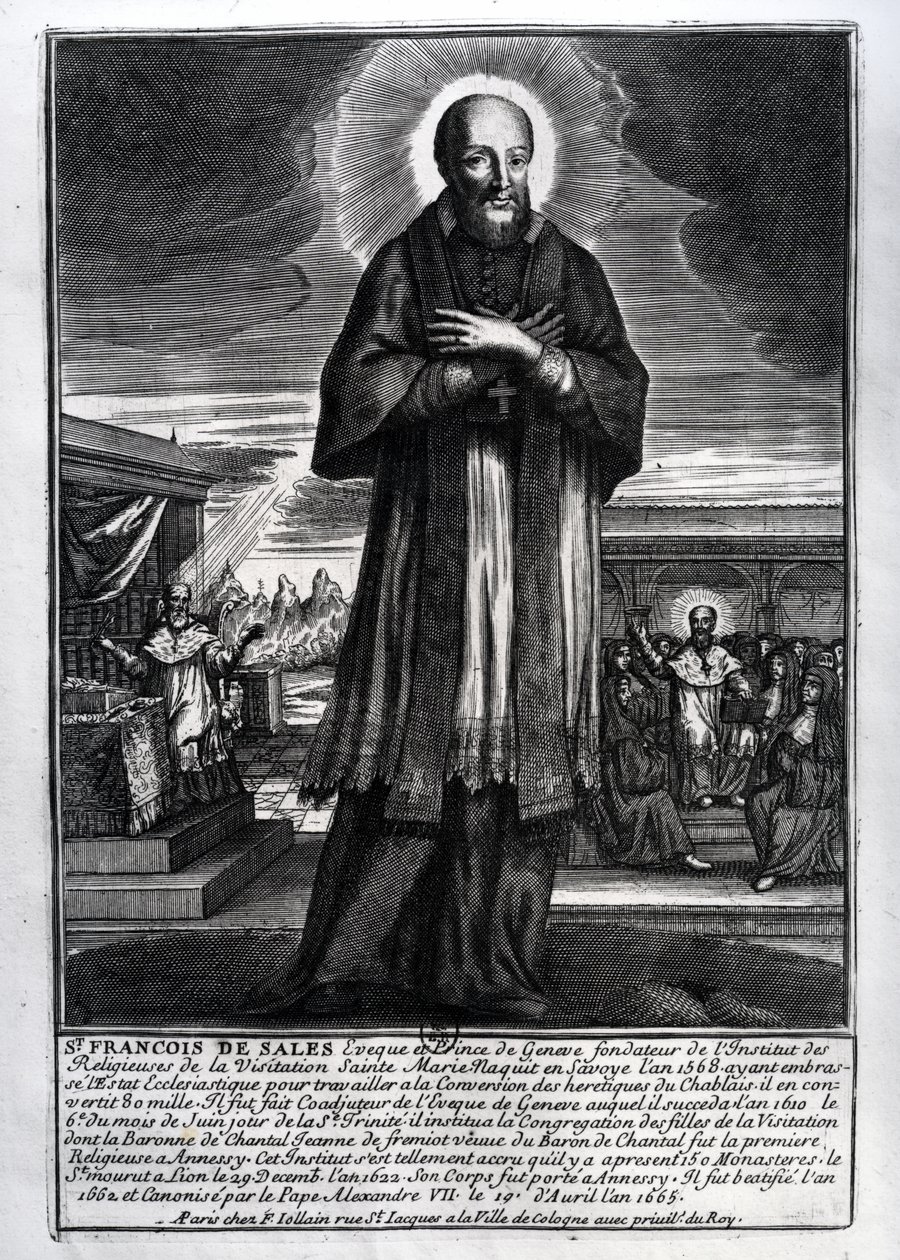 Sint Franciscus van Sales (1568-1622) door French School