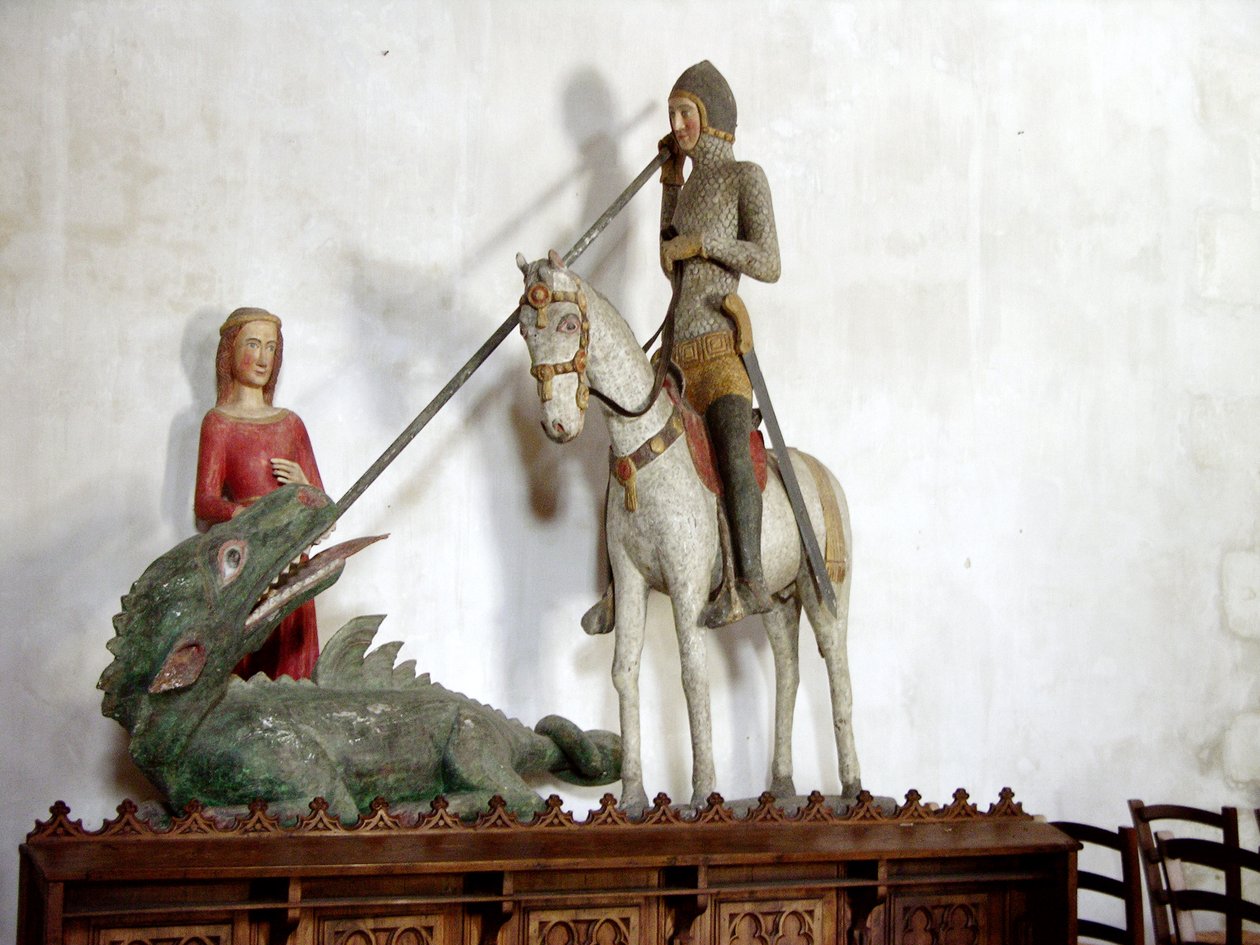 St. Joris en de Draak door French School