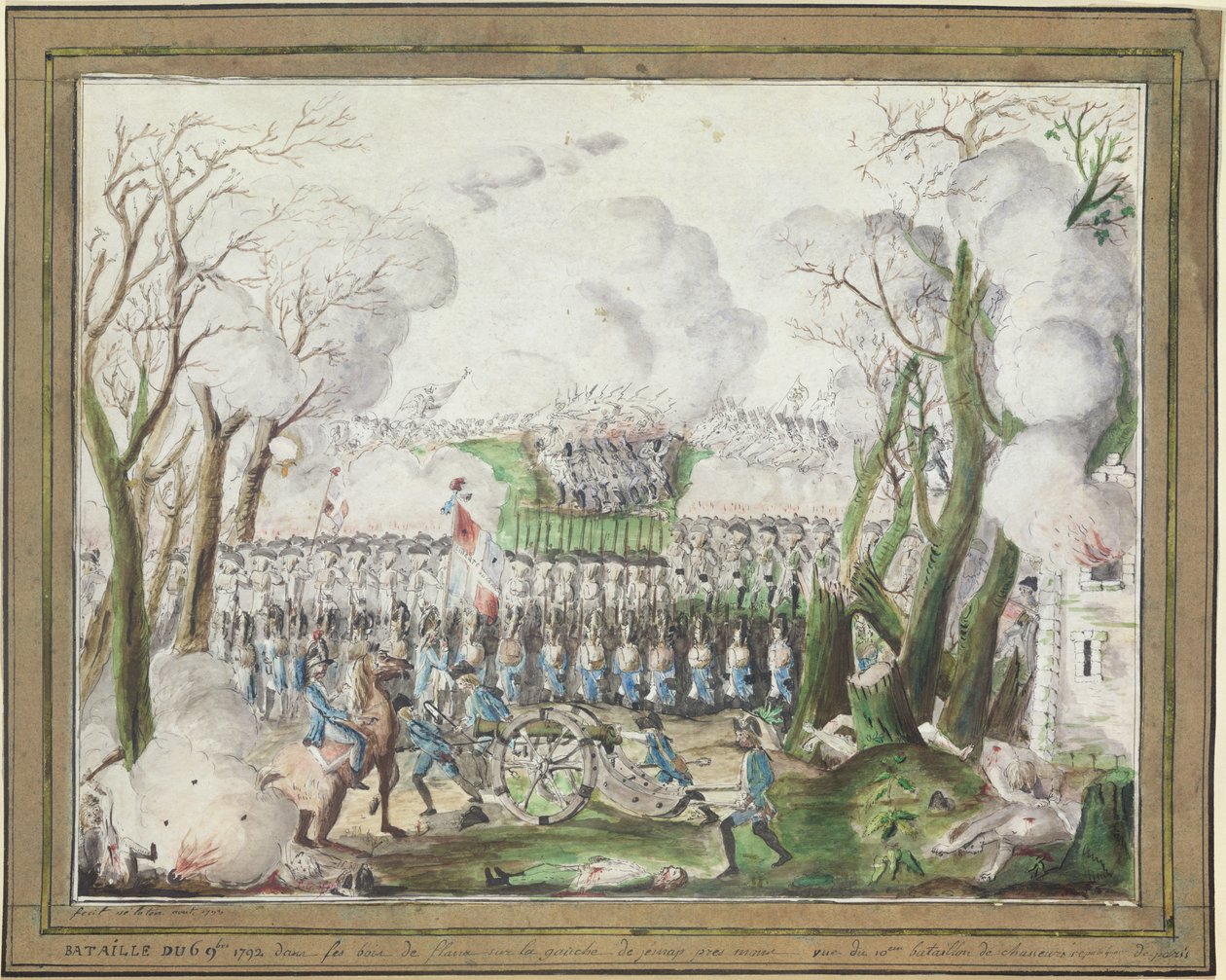 De Slag bij Jemmapes, 6 november 1792 door French School