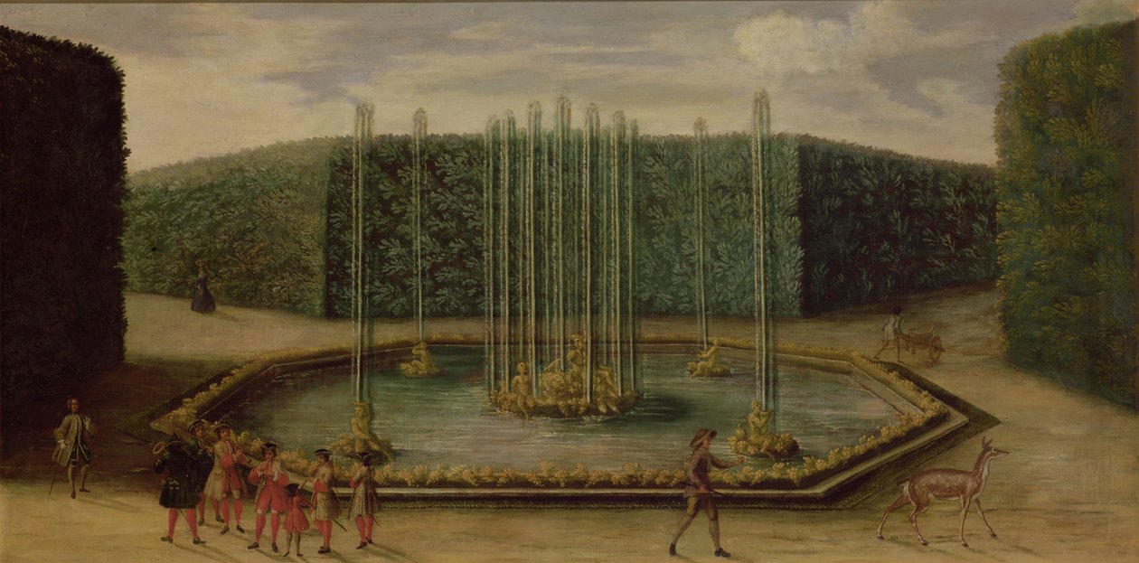 De Fontein van Bacchus in Versailles door French School