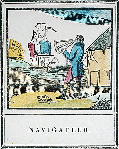 De Navigator, plaat 528 uit Les Petits Metiers door French School
