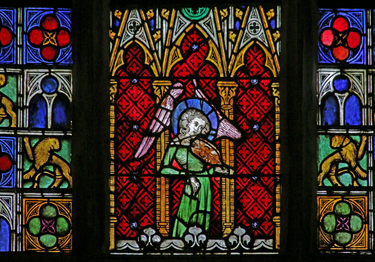Raam met Engel, ca. 1320, 14e-20e eeuw door French School