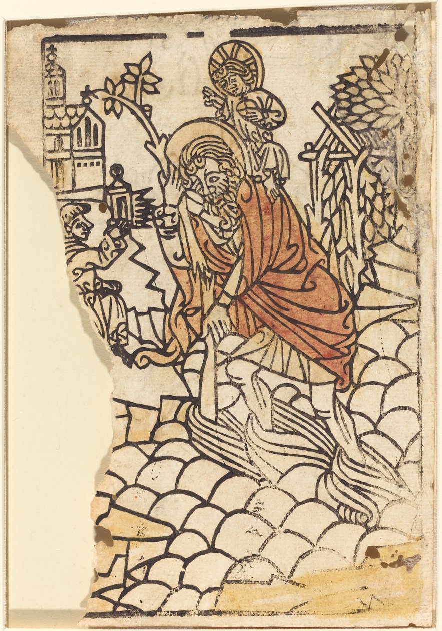 Sint Christoffel door French 15th Century