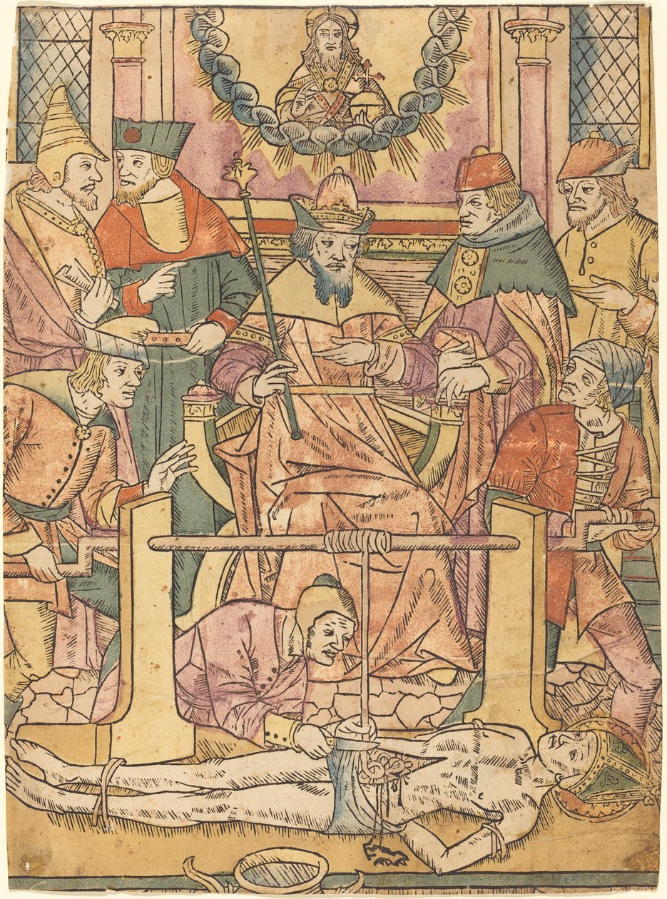 Het Martelaarschap van Sint Erasmus door French 15th Century