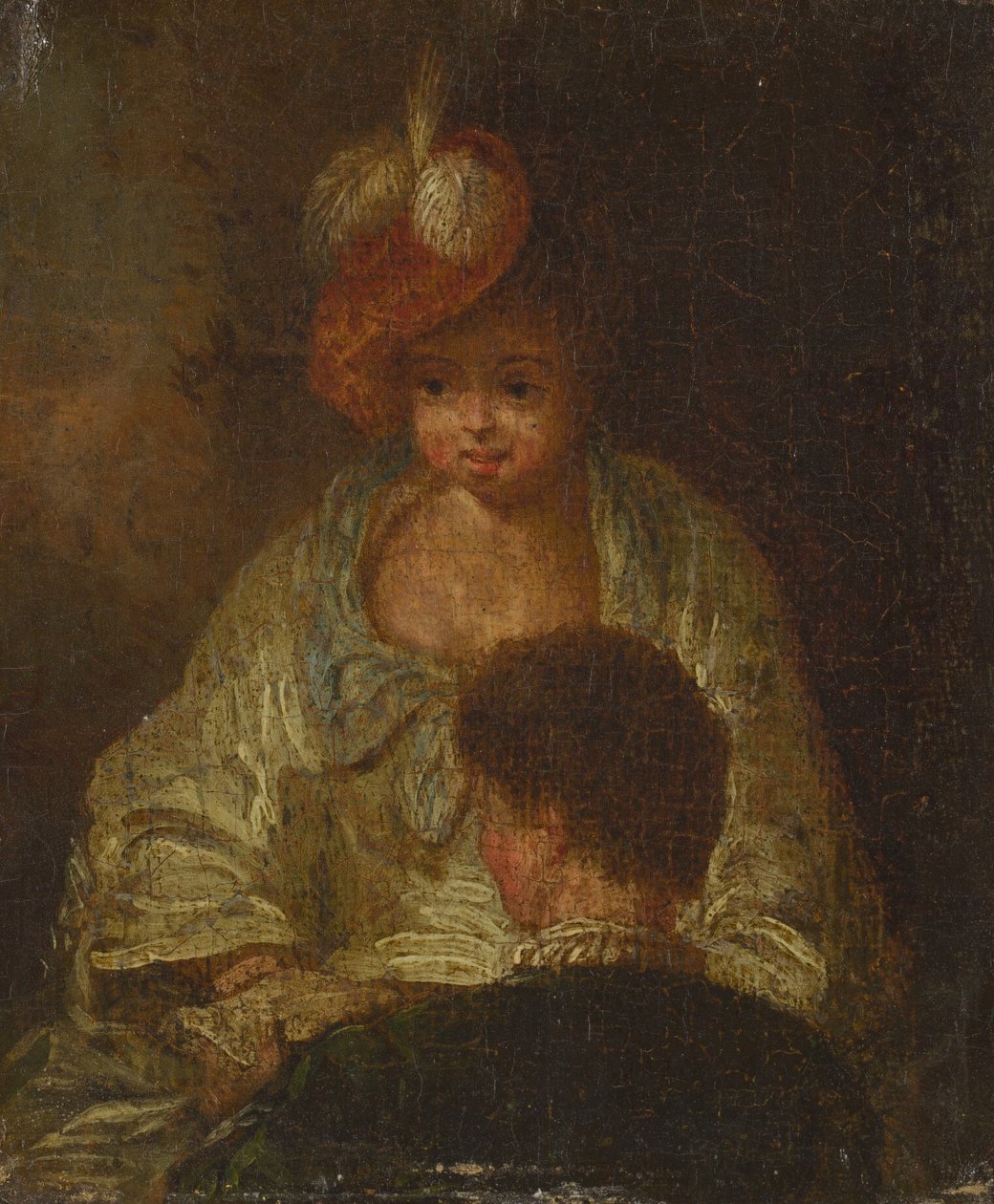 Jonge Vrouw en Man door French 18th Century