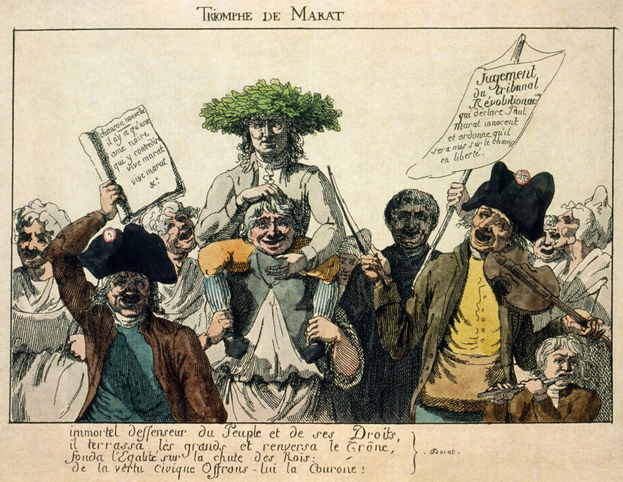 De Triomf van Marat, 1793 door French Master