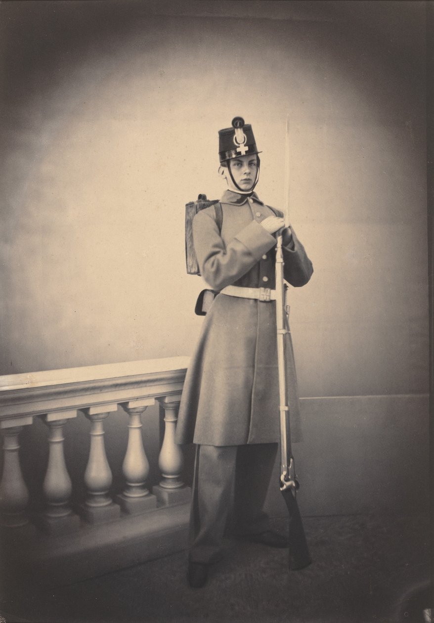 Hertog van Chartres, ca. 1856 (foto) door French Photographer