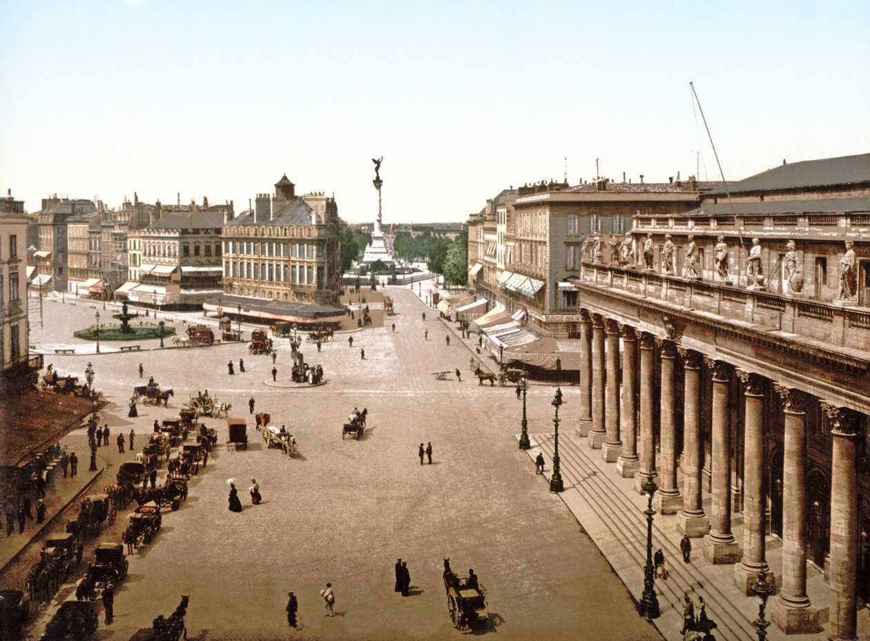 Place de la Comédie, Bordeaux, 1890-1900 door French Photographer
