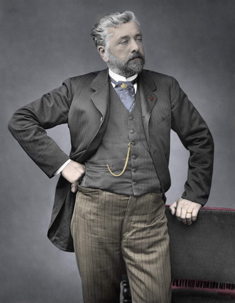 Portret van Gustave Eiffel door French Photographer