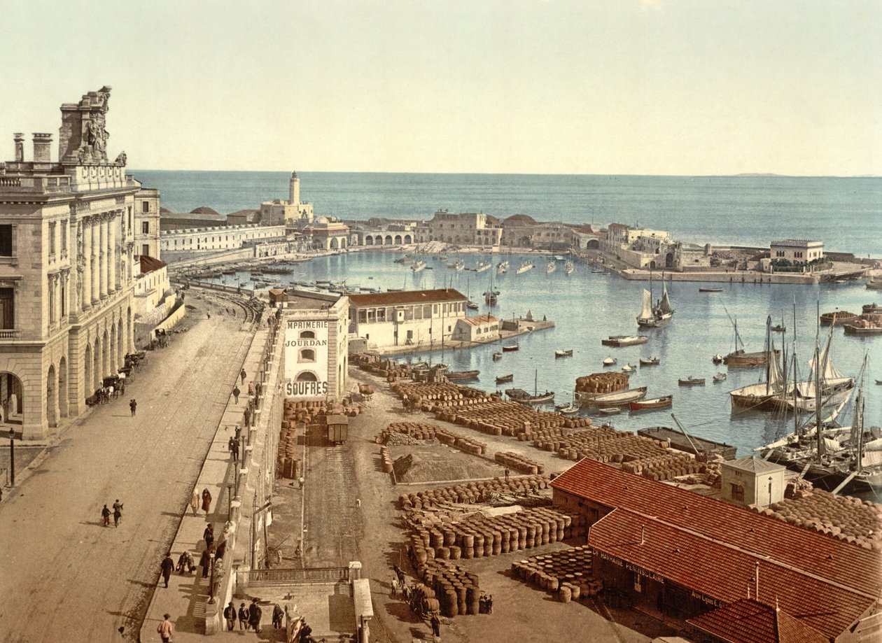 De Haven van Algiers, gepubliceerd ca. 1900 door French Photographer