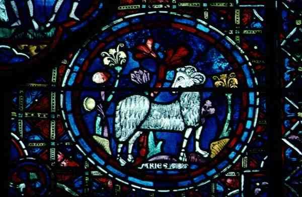 Ram, uit het dierenriemvenster door French School