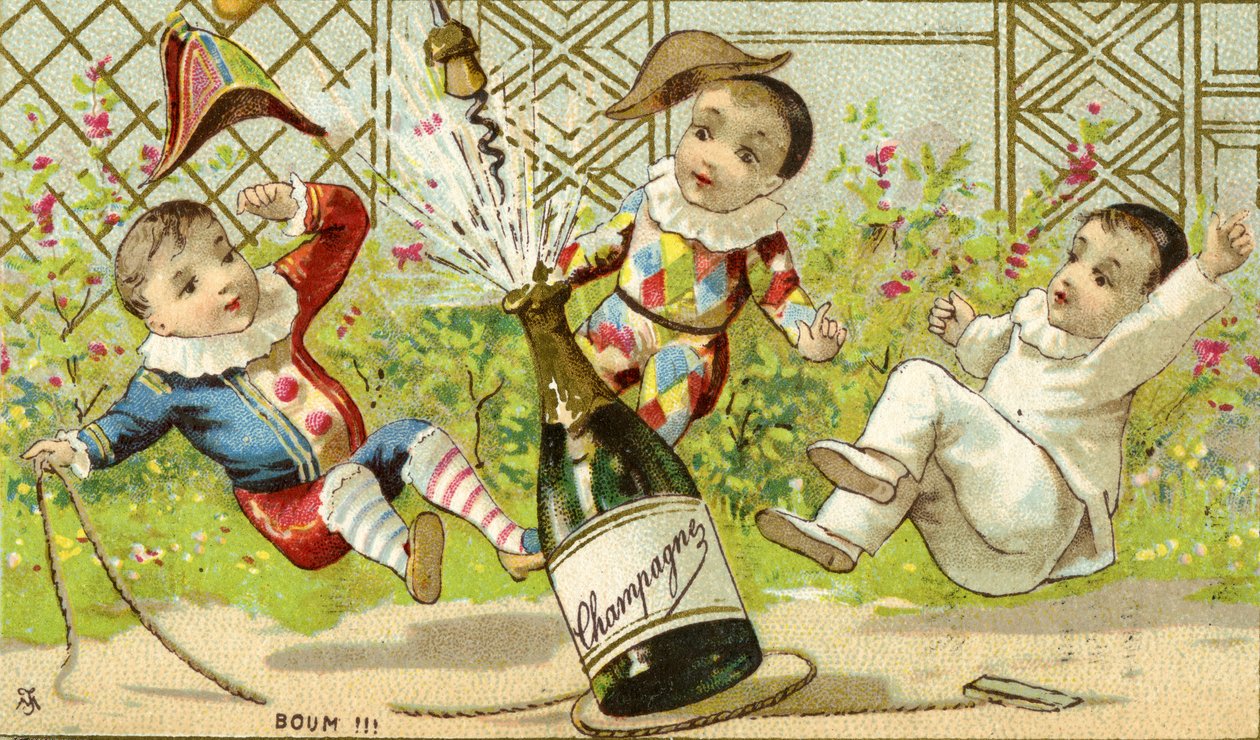 Boum!!! Champagne!, ca. 1895 door French School