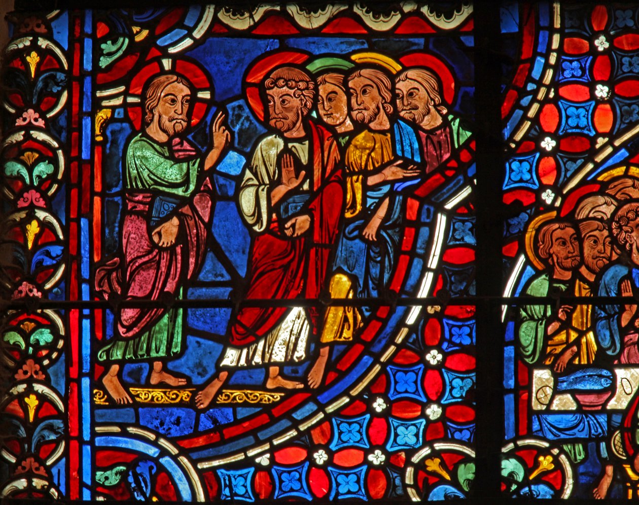 Christus met discipelen door French School