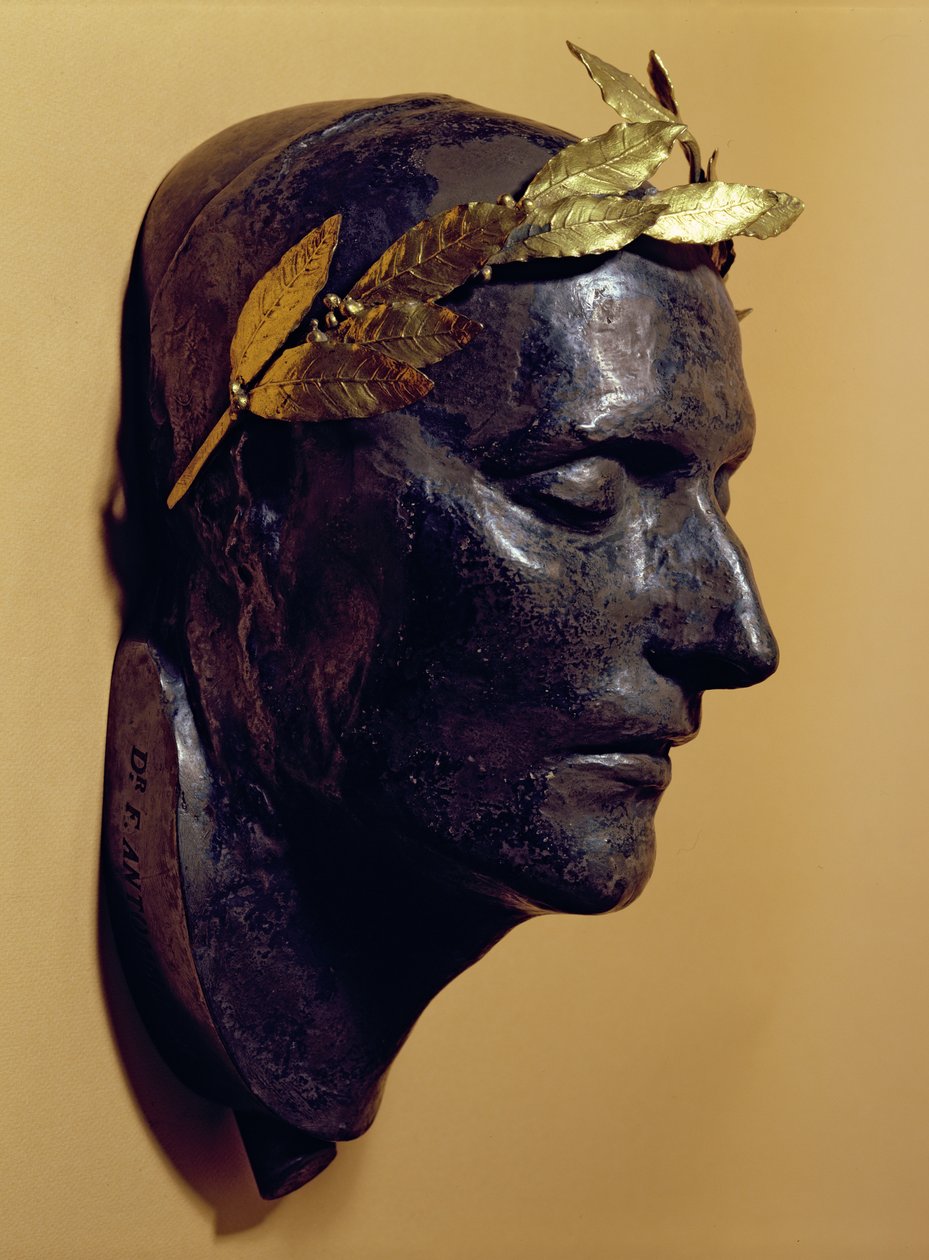 Dodenmasker van Napoleon Bonaparte (1769-1821) door French School