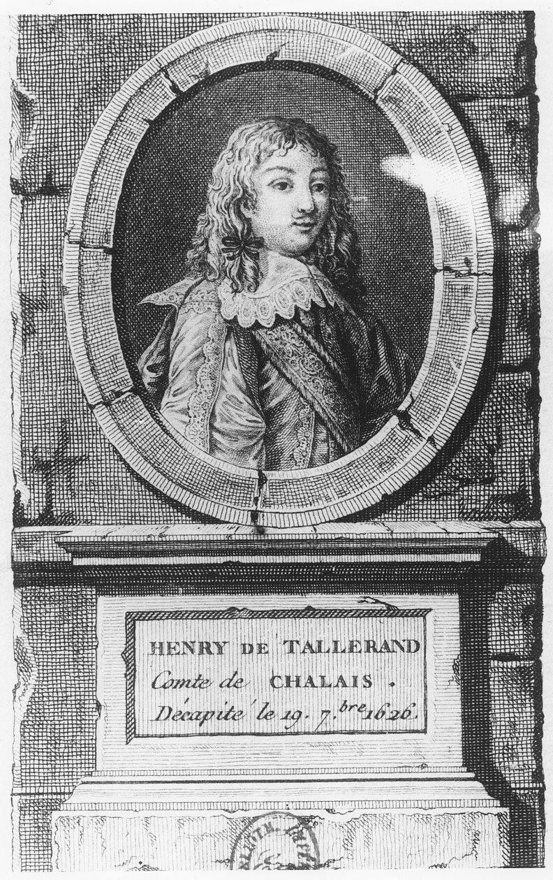 Henri de Talleyrand, Graaf van Chalais (gravure) door French School