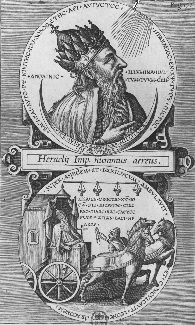 Heraclius (gravure) door French School