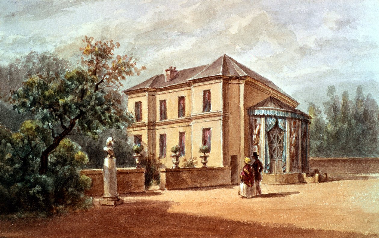 Huis van Josephine de Beauharnais in Parijs door French School