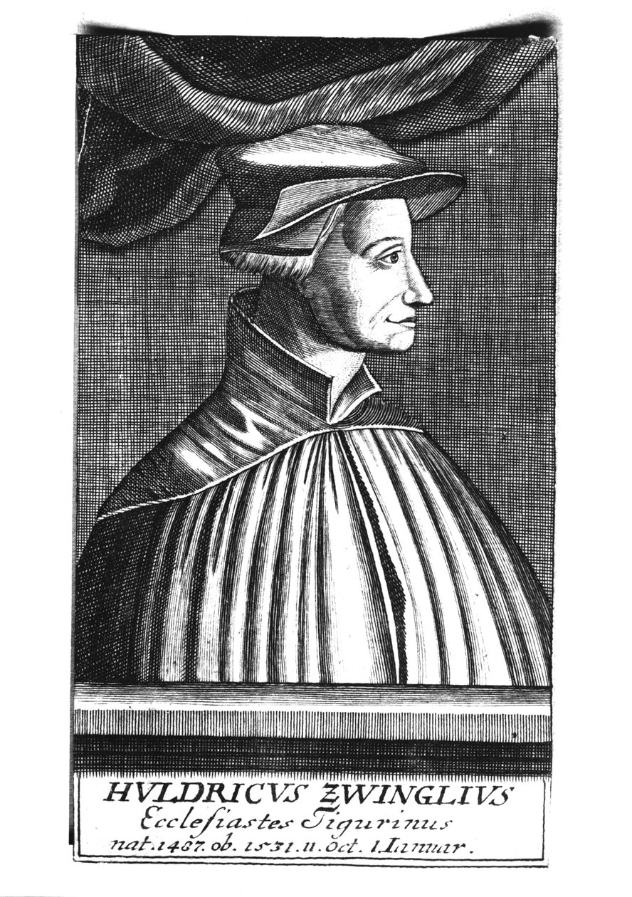 Huldrych Zwingli (1484-1531) door French School
